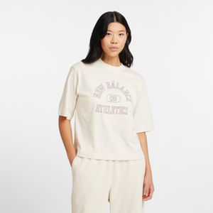 Remera New Balance Mujer Graphic Tee Beige