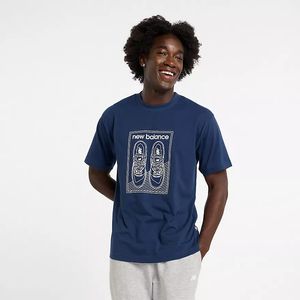 Remera New Balance Hombre Relaxed 550 Tshirt Azul Marino
