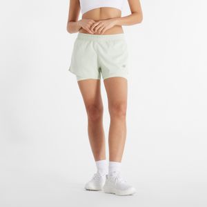 Short New Balance Mujer 2 In 1 Short 3 Inch Blanco