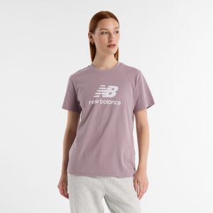 Remera New Balance Mujer Jersey Stacked Logo T-Shirt Purpura