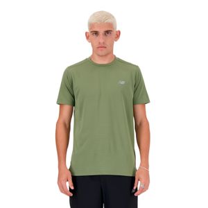 Remera New Balance Hombre Run T-Shirt Verde