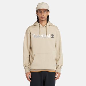 Sudadera Timberland Hombre Linear Logo Beige