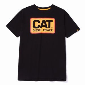 Remera Cat Hombre Diesel Power Tee Negro
