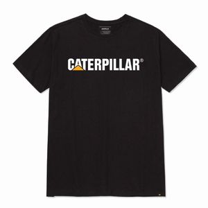 Remera Cat Hombre Caterpillar Logo Tee Negro