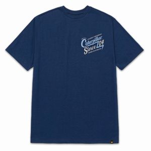 Remera Cat Hombre Historic Tradition Graphic Azul