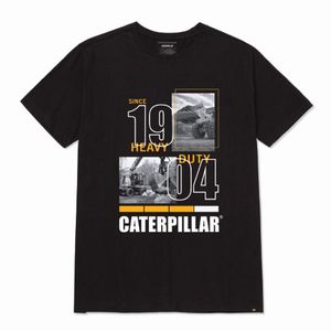 Remera Cat Hombre Workwear Graphic Tee 4 Negro