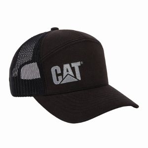 Kepi Cat Hombre Cat Logo 7-Panel Mesh Back Hat Negro