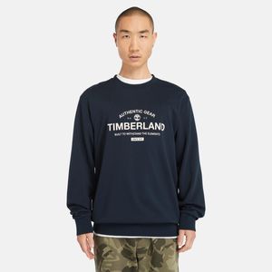 Sudadera Timberland Hombre Workwear Label Loopback Azul