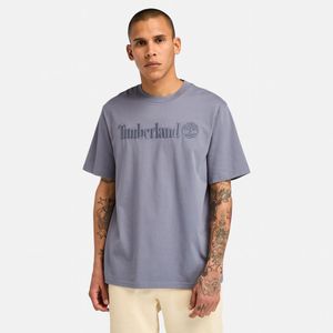 Remera Timberland Hombre Embroidery Front Logo Celeste