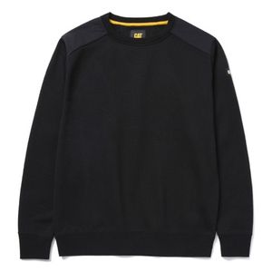 Sudadera Cat Hombre Essential Crewneck Sweatshirt Negro
