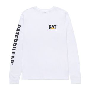 Remera Cat Hombre Trademark Banner Blanco