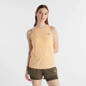 Camisilla New Balance Mujer Jacquard Slim Tank Naranja