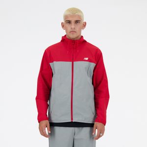 Campera New Balance Hombre Nb Athletics Woven Jacket Rojo