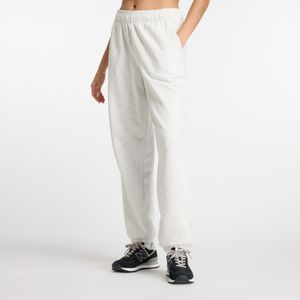 Pantalon New Balance Mujer French Terry Jogger Gris