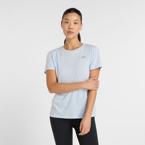 Remera New Balance Mujer Sport Essentials Heathertech T-Shirt Blanco