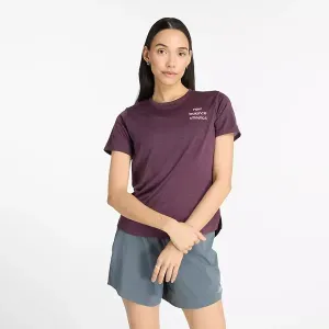 Remera New Balance Mujer Athletics Graphic T-Shirt Purpura
