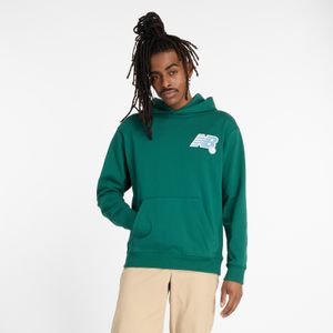 Suéter New Balance Hombre Relaxed League Hoodie Verde