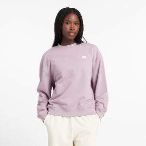 Suéter New Balance Mujer French Terry Small Logo Crew Purpura