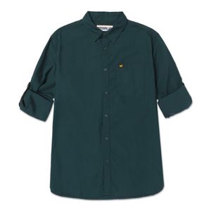 Camisa Cat Hombre Foundation Convertible Ls Shirt Verde