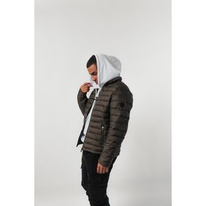 Campera Double O Hombre Puffer DBO Gris