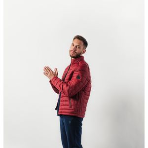 Campera Double O Hombre Puffer DBO Bordó