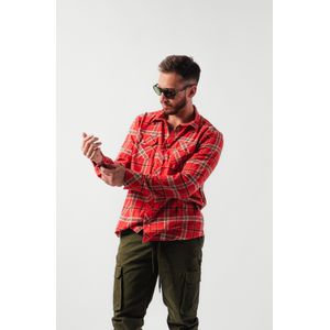 Camisa Double O Hombre Leñera DBO Rojo