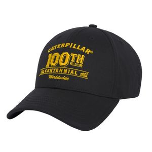 Kepi Cat Hombre Caterpillar 100Th Hat Negro
