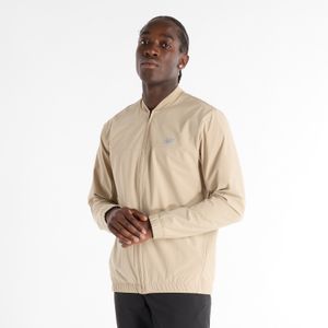 Campera New Balance Hombre NB Woven Bomber Jacket Beige