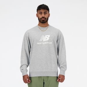 Suéter New Balance Hombre NB Stacked Logo French Terry Gris