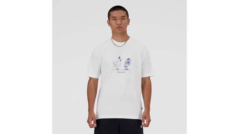 Remera New Balance Hombre NB Chicken Or Shoe Relaxed Tee Blanco