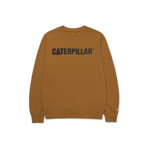 Sudadera Cat Unisex Caterpillar Logo Crewneck Sweatshirt Marron