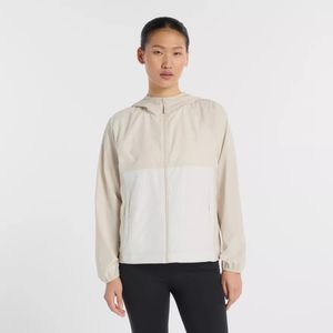 Campera New Balance Mujer Athletics Packable Full Zip Jacket Gris