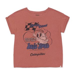Remera Cat Mujer Relaxed Danny Graphic Tee 2 Rosa