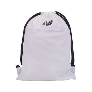 Mochila New Balance Unisex Essentials Draw String Blanco