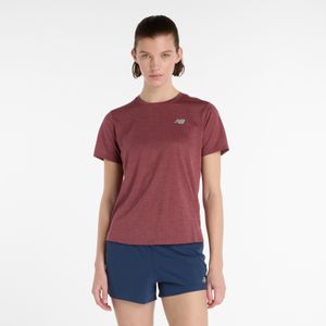 Remera New Balance Mujer Athletics T-Shirt Bordó