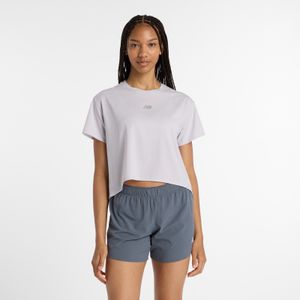 Remera New Balance Mujer Drapey Relaxed T-Shirt Gris