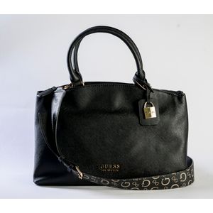 Cartera Guess Mujer Easley Small Satchel Negro