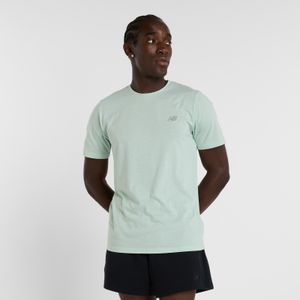 Remera New Balance Hombre Sport Essentials Heathertech Verde