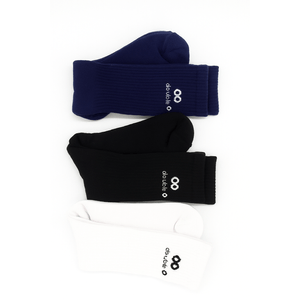 Media Double O Unisex High Socks Dbo-Media Alta Logo Negro