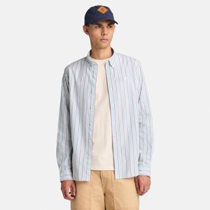 Camisa Timberland Hombre a Rayas Celeste