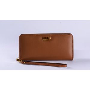 Billetera Guess Mujer Laurel Slg Large Zip Around Marrón