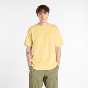 Remera New Balance Hombre Athletics Cotton T-Shirt Amarillo