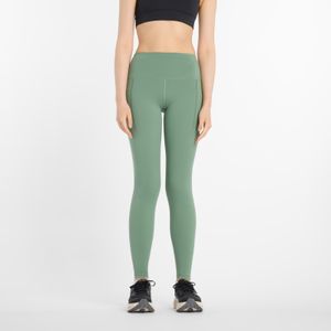 Calza New Balance Mujer Nb Sleek Pocket High Rise 27 Verde