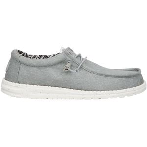 Alpargata Hey Dude Hombre Wally Stretch Canvas Gris