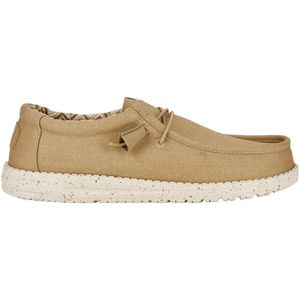 Alpargata Hey Dude Hombre Wally Stretch Canvas Beige