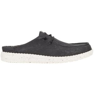 Alpargata Hey Dude Mujer Wendy Slip Stretch Canvas Negro
