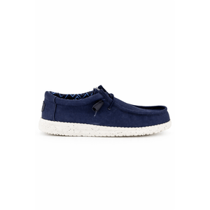 Alpargata Hey Dude Hombre Wally Stretch Canvas Azul Marino