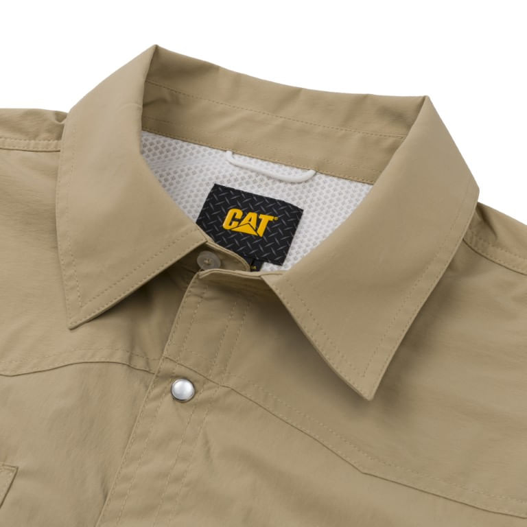 Camisa Cat Hombre Lightweight L/S Western Shirt Marron - Cat Lifestyle ...
