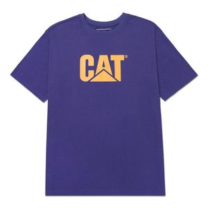 Remera Cat Hombre Cat Logo Tee Azul