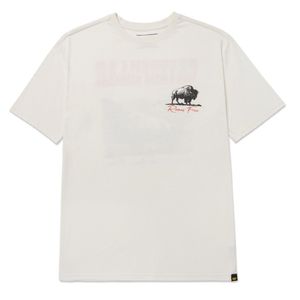 Remera Cat Hombre Roam Free Bison Tee Blanco
